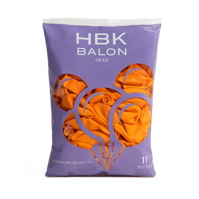Toptan Pastel 11'' Balon Hbk Turuncu