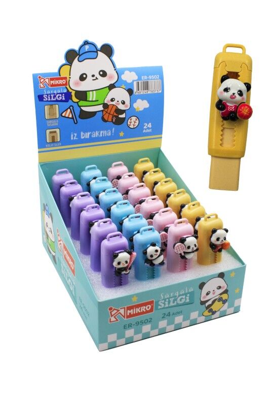 Toptan Mikro ER-9502 Sürgülü Silgi Panda