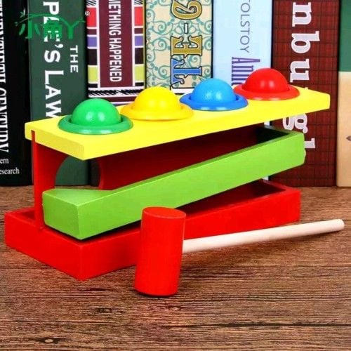 Toptan Ahşap 4lü Top Kaydırak