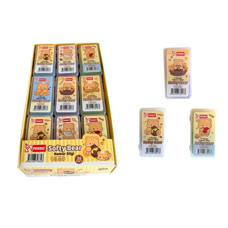 Toptan Mikro HS-682 Pvc Kutulu Hamur Silgi