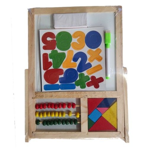 Toptan Ahşap Abaküs Ve Tangramlı Yazı Tahtası