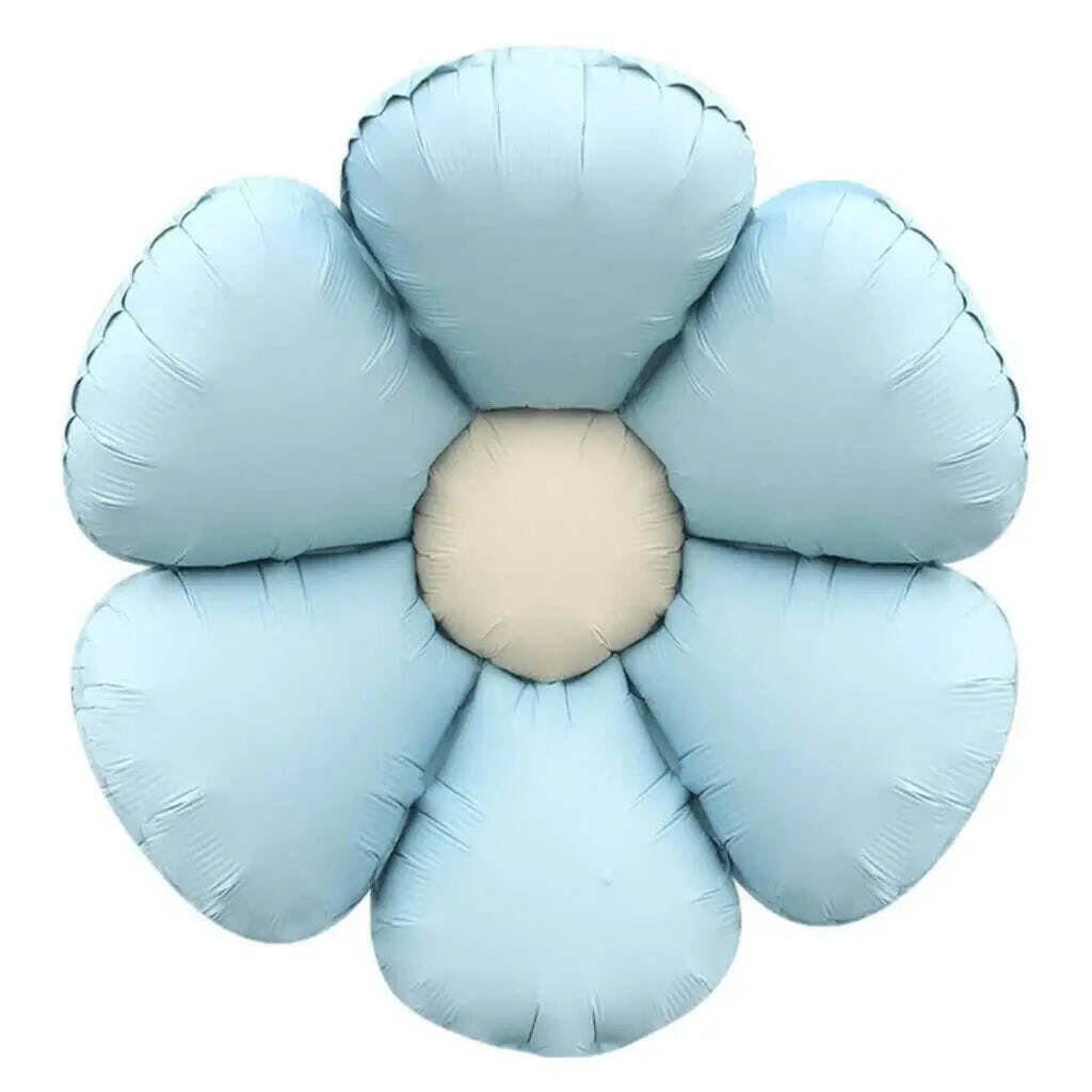 Toptan Folyo Balon Mavi Papatya