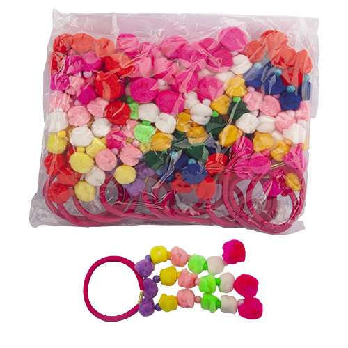 Toptan Ponponlu Lastik Toka