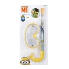 Toptan Minnions Maske Şnorkel Yüzme Seti