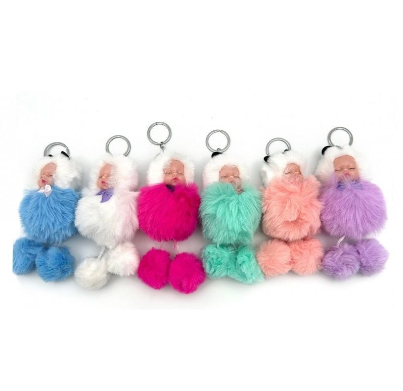 Toptan Tüylü Bebek Anahtarlık