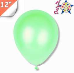 Toptan Balon 12'' Metalik Açık Yeşil Hbk