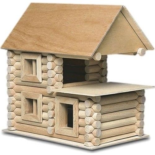 Toptan Ahşap Dedemin Evi Oyuncak Maketi