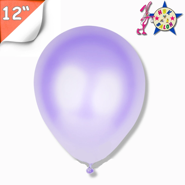 Toptan Balon 12'' Metalik Lila Hbk