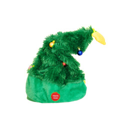 Toptan Yılbaşı Dans Eden Müzikli Şapka Yeşil