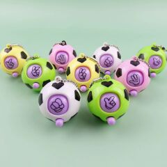 Toptan Taş Kağıt Makas Top Anahtarlık