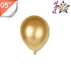 Toptan Balon 5'' Metalik Gold Hbk