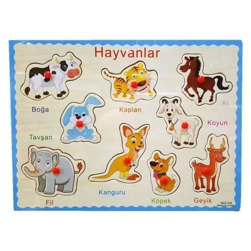 Toptan Ahşap Düğmeli Hayvanlar Bultak