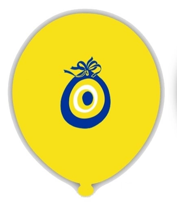 Toptan Balon 12'' Nazar Boncuğu Baskılı