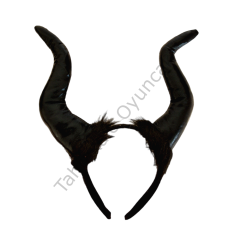 Toptan Halloween Malefiz Taç Siyah