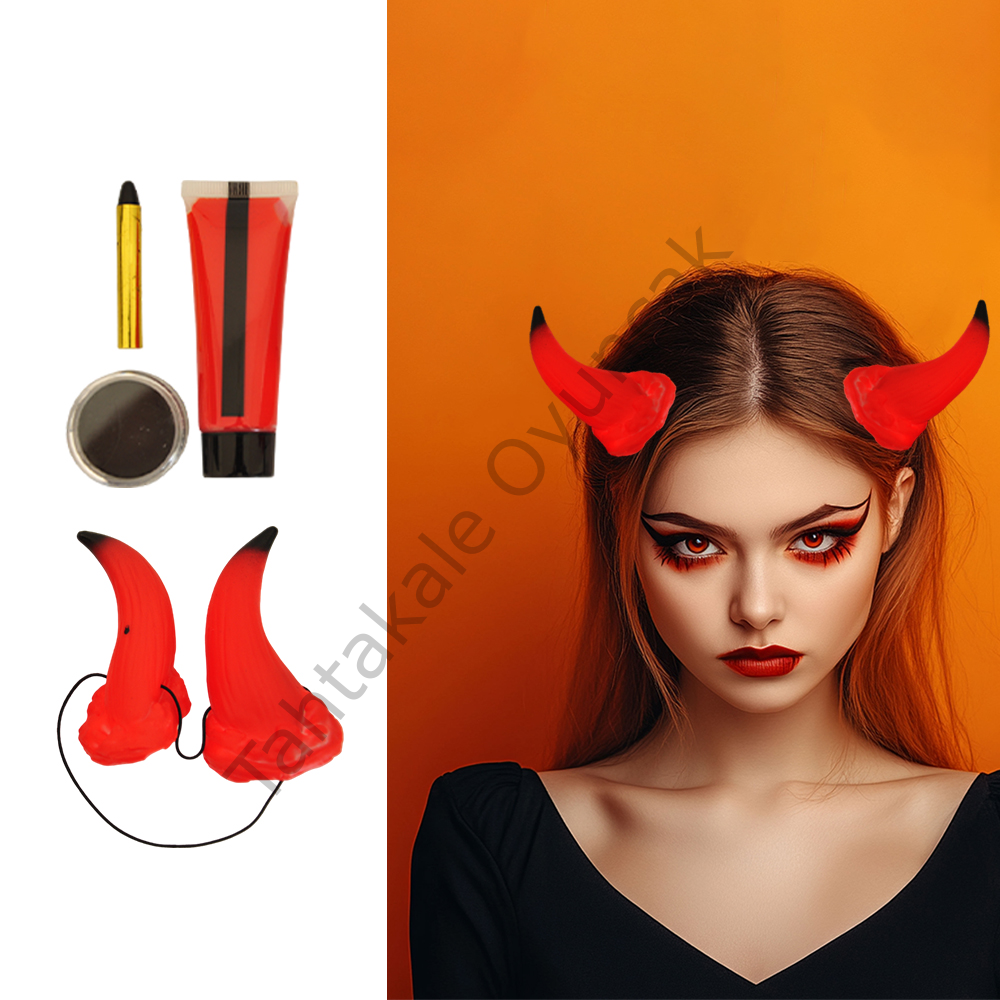 Toptan Halloween Aksesuar Monster Makyaj Seti