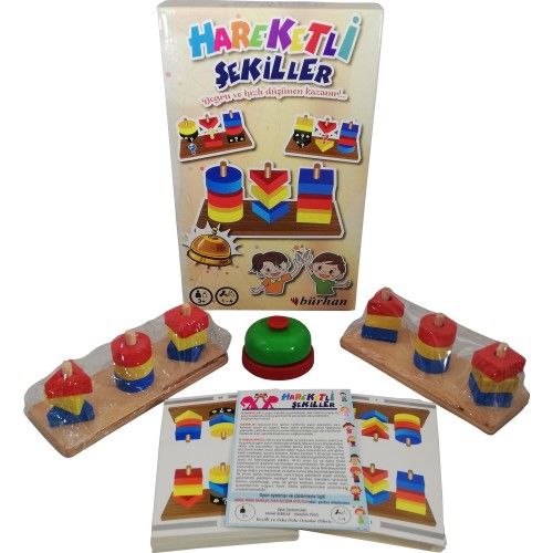 Toptan Ahşap Hareketli Şekiller Oyunu
