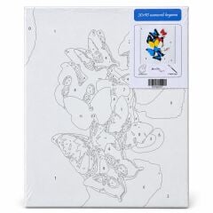 Toptan Numaralı Boyalı Tuval Seti 30x40 Cm
