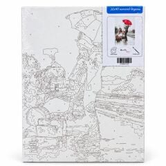 Toptan Numaralı Boyalı Tuval Seti 30x40 Cm