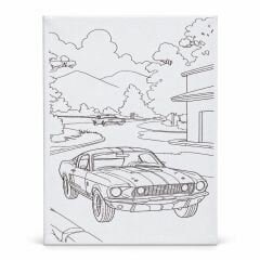 Toptan 35x50 Cm Desenli Tuval