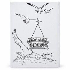 Toptan 35x50 Cm Desenli Tuval