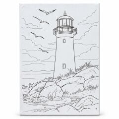 Toptan 35x50 Cm Desenli Tuval