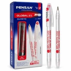 Toptan Pensan Global Tükenmez Kalem Kırmızı Renk 0.5 Mm