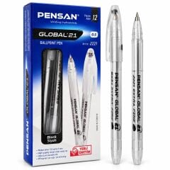 Toptan Pensan Global Tükenmez Kalem Siyah Renk 0.5 Mm