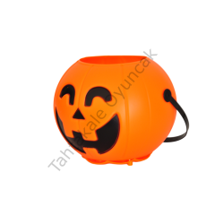 Toptan Halloween Işıklı Müzikli Balkabağı Şeker Kovası