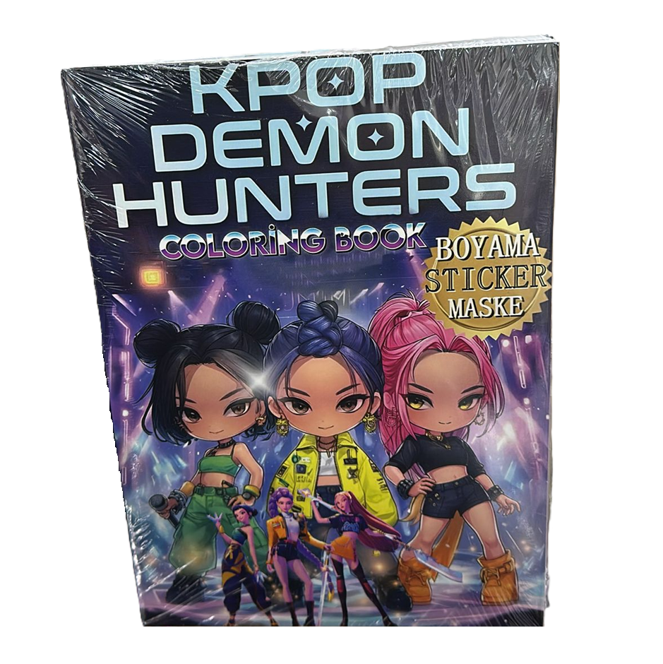 Toptan Boyama Kitabı Kpop Stickerli Maskeli