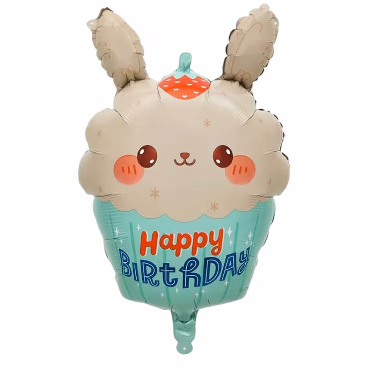 Toptan Folyo Balon Tavşan Cupcake