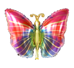 Toptan Folyo Balon Renkli Kelebek