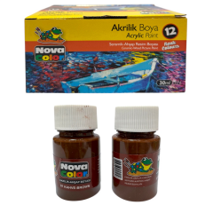 Toptan Nova Color 30 ml Kahve Akrilik Boya
