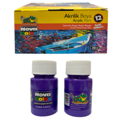 Toptan Nova Color 30 ml Mor Akrilik Boya