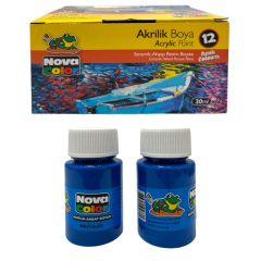 Toptan Nova Color 30 ml Mavi Akrilik Boya