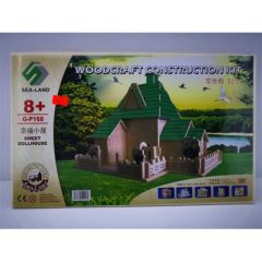 Toptan Ahşap Maket Mutlu Ev
