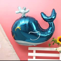 Toptan Folyo Balon Mavi Balina