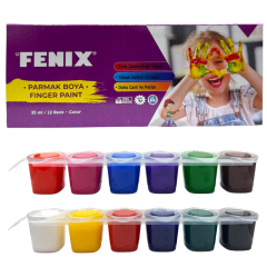 Toptan Fenix 10 Renk Karışık 25 ml Şişe Parmak Boyası