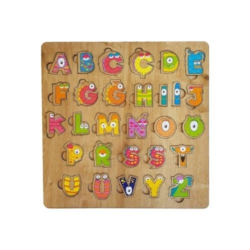 Toptan Ahşap Oyuncak Alfabe Bul Tak