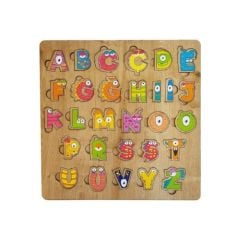 Toptan Ahşap Oyuncak Alfabe Bul Tak