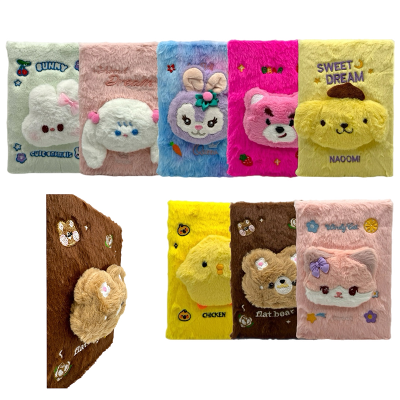 Toptan Peluşlu Hatıra Defteri 80 Yaprak