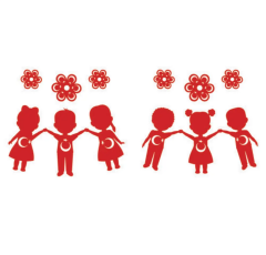 Toptan 23 Nisan Çocuklar Pencere Süsü