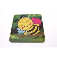 Toptan Oyuncak Ahşap 9\'lu Yapboz Arı