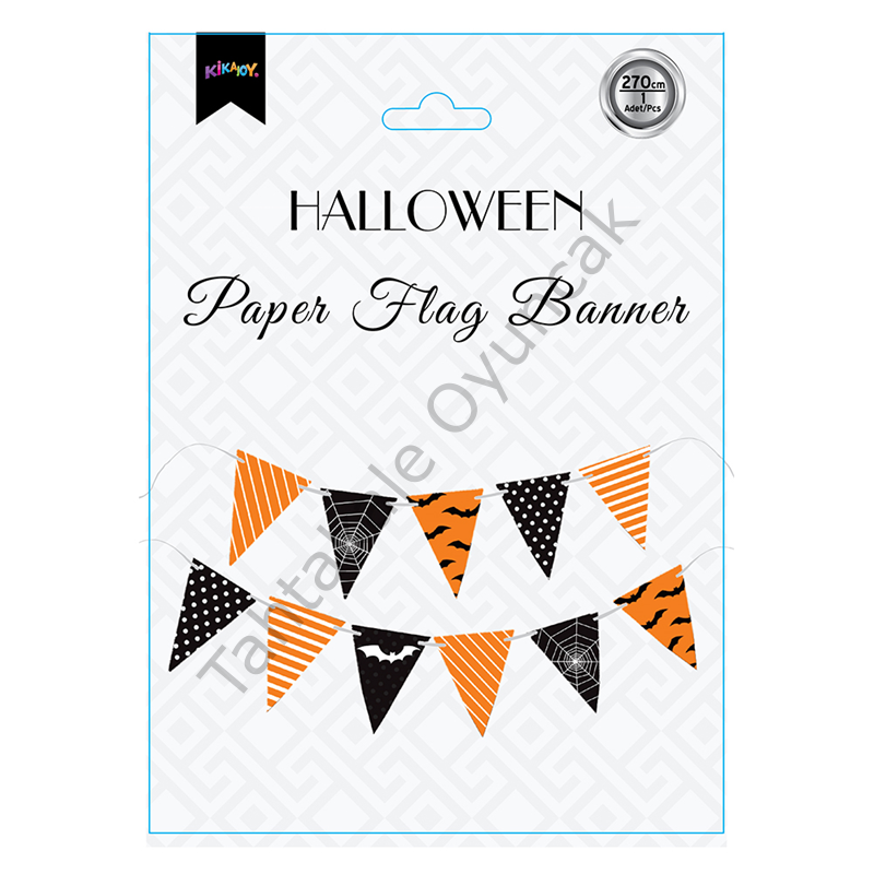 Toptan Halloween Üçgen Flama Bayrak Set