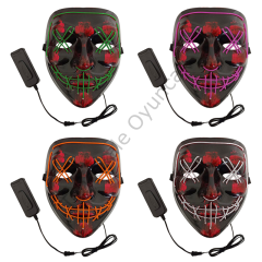 Toptan Halloween Aksesuar Işıklı Maske
