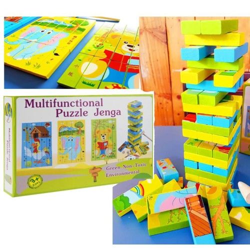 Toptan Ahşap Resimli Jenga