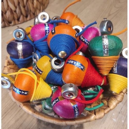 Toptan Ahşap Topaç Oyuncağı Kaliteli