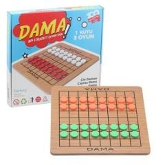 Toptan Oyuncak Ahşap Dama Oyunu