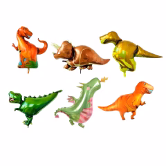 Toptan Folyo Balon Set Dinozor 6 lı