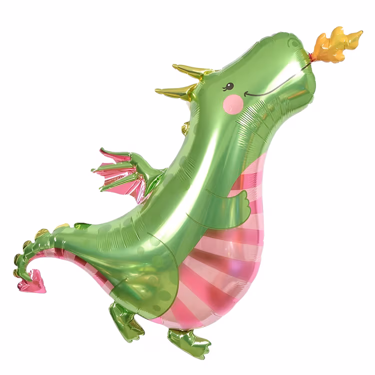 Toptan Folyo Balon Sevimli Dinozor 110-60 cm
