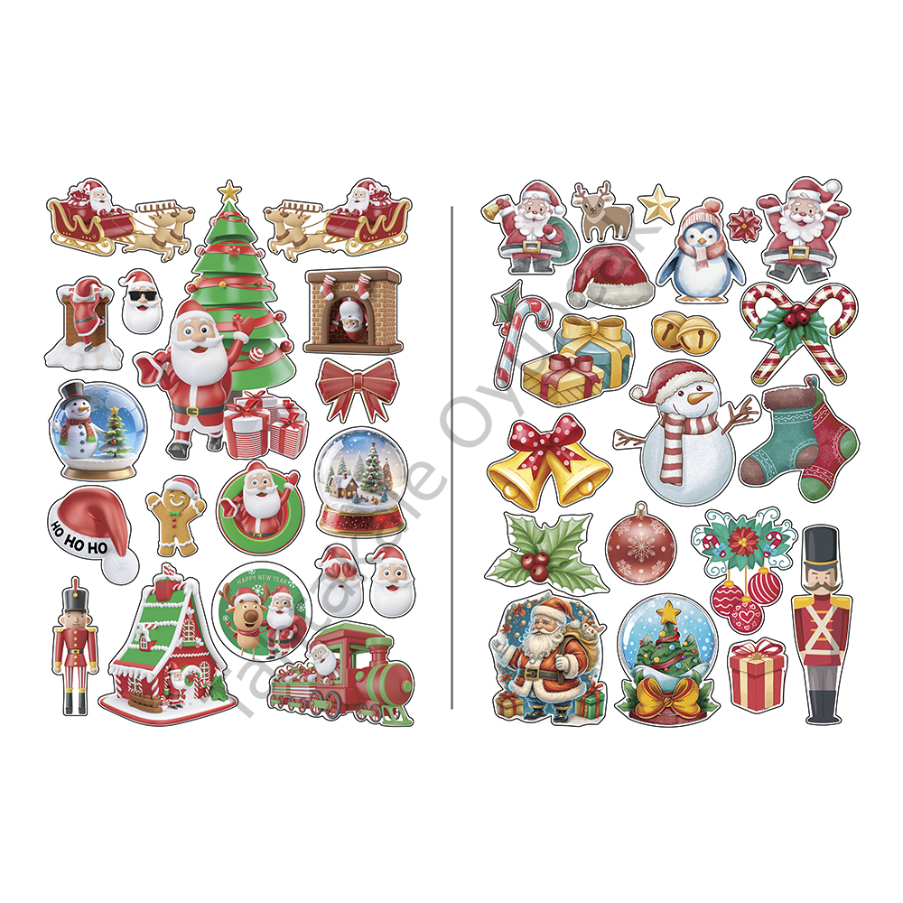 Toptan Yılbaşı Sticker Seti